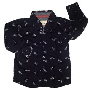 ⭐️ Sovereign Code 18mo Navy Blue bicycle shirt